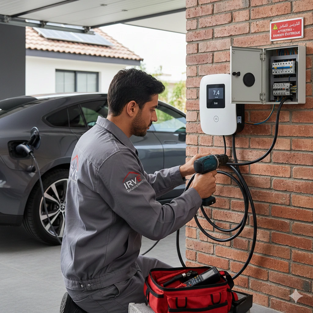 Technicien installateur borne de recharge voiture électrique au Maroc